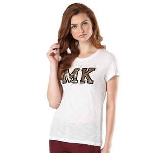 COPY - Michael Kors Sequin Logo Patch T-shirt- Medium